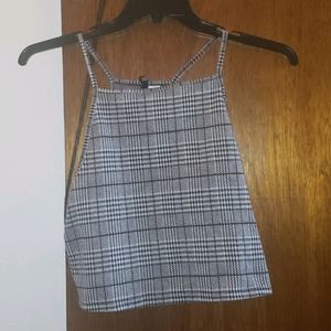 H&M Divided Top|Plaid H&M Crop Top